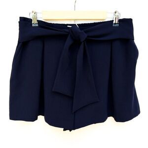 a loves a Navy Blue Elastic Tie Waist Dressy Shorts